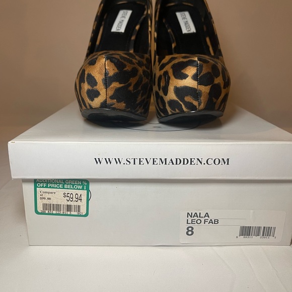 Steve Madden Nala Leopard Platform Pump Size 8 - Picture 4 of 7